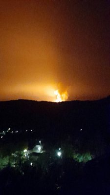 Огненото зарево се вижда и във Велико Търново, кметът успокои: няма огнища в общината