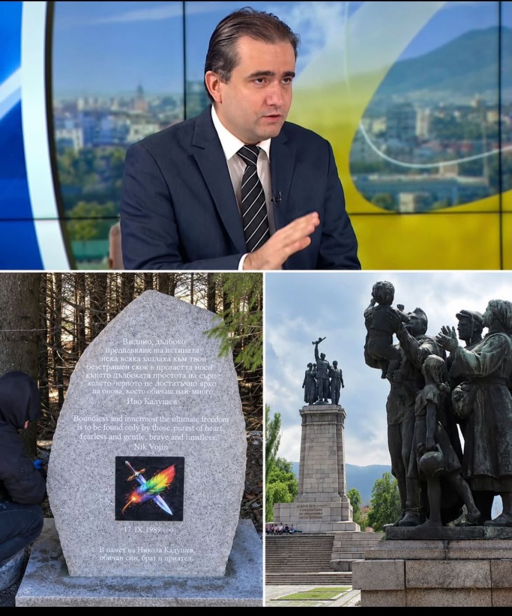 Когато Паметникът на Съветската армия се режеше и разбиваше с чукове — радост, аплодисменти и „демокрация“. Когато се счупи паметник с перо в цветовете на дъгата — вече е „варварство“