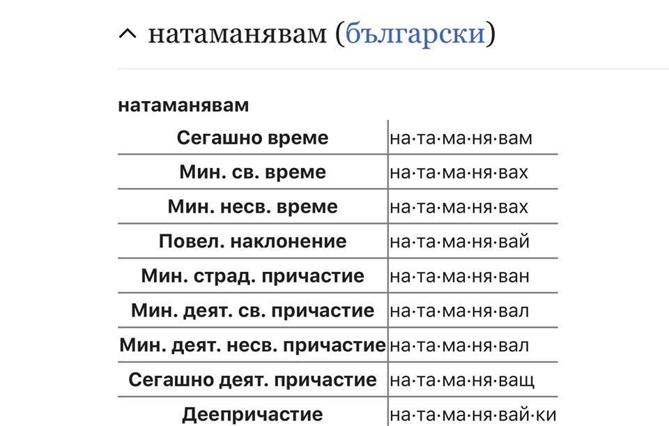 Натаманяване